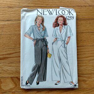 Vintage Blouse Trousers Sewing Pattern Pants Size 8-18 UNCUT New Look 6259